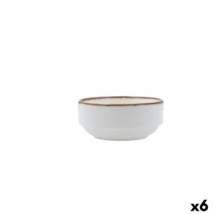 Bol pour Apéritifs Bidasoa Orion Hydrozero Blanc Céramique (6 Unités)