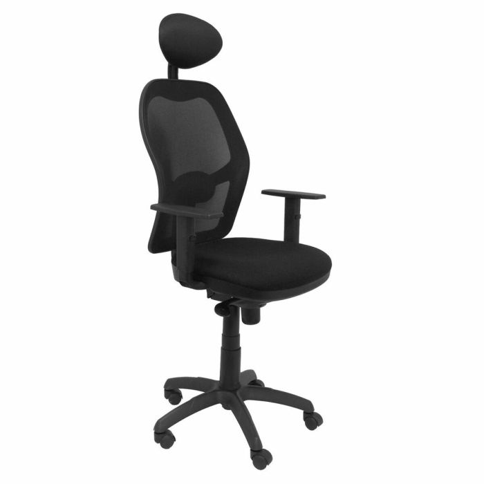 Chaise de Bureau avec Appui-tête Jorquera Piqueras y Crespo ALI840C Noir