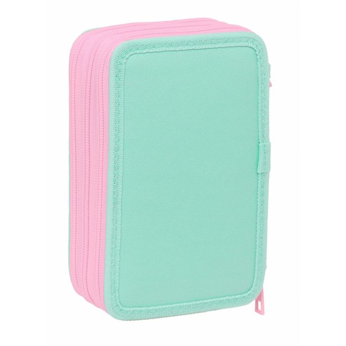 Pochette à crayons triple Stitch Vert 12,5 x 19,5 x 5,5 cm 37 Pièces 7