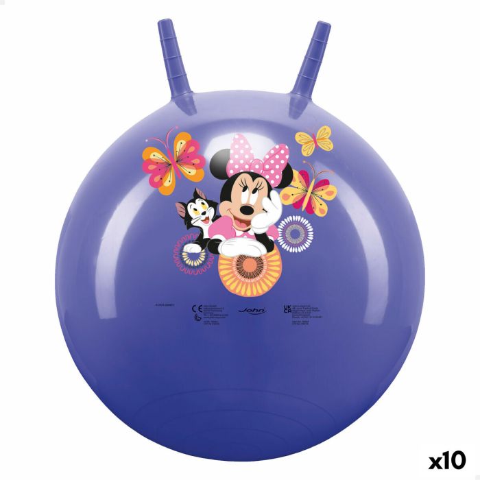 Boule à sauter Minnie Mouse Violet (10 Unités)