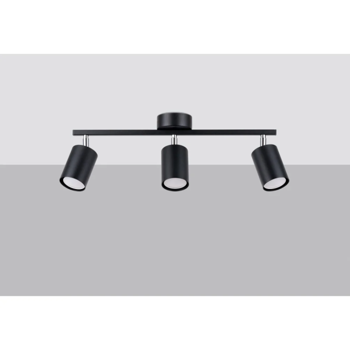 LEMMI Lustre 3 Lumières SOL-SL.1128 LED Design Minimaliste Métal Noir Blanc 10