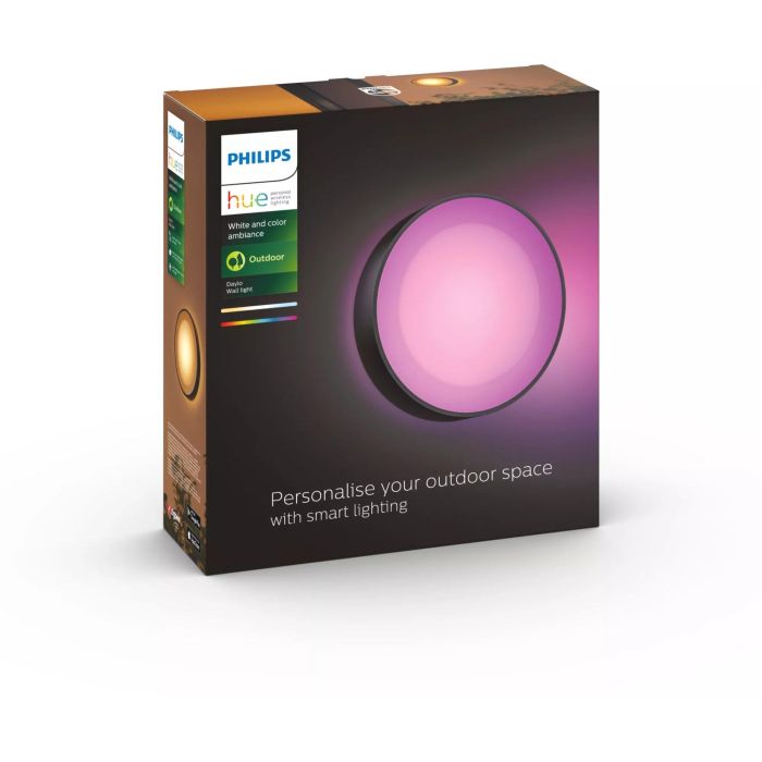 Philips Hue White & Col. Amb. Daylo Wandleu. schwarz 1050lm 2