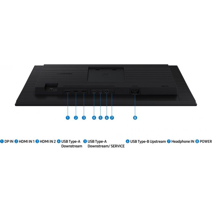 60,5cm/24" (1920x1080) Samsung S24D402GAU Full HD 100 Hz IPS 2xHDMI 5ms DP 16:9 Business S40GD Black 8