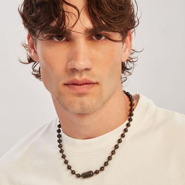 Bracelet Homme Breil TJ3669 Argent 925 Noir 1