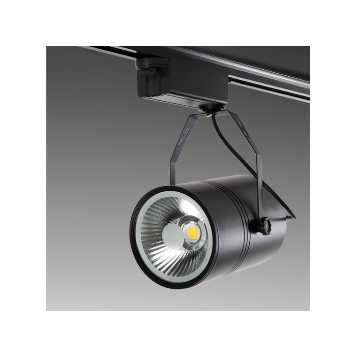 Spot sur rail LED 20W 2000Lm CRI85 6000K Monophasé 40.000H [PL218033-CW-W] 0