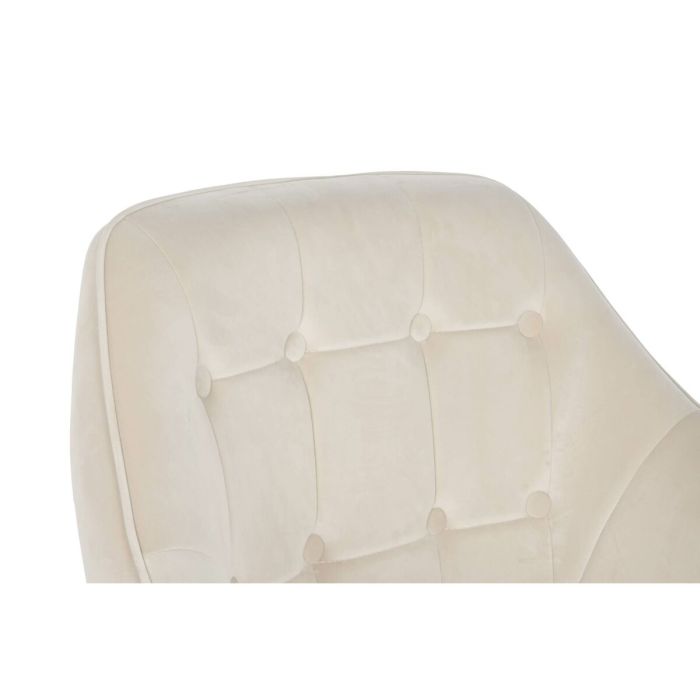 Siège DKD Home Decor Crème Doré Métal 74 x 74 x 90 cm 6 Siège DKD Home Decor Crème Doré Métal 74 x 74 x 90 cm 6