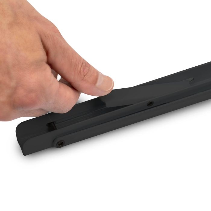 Emuca Jeu de Supports de pliage, longueur 203mm, Acier, Peint en noir 6