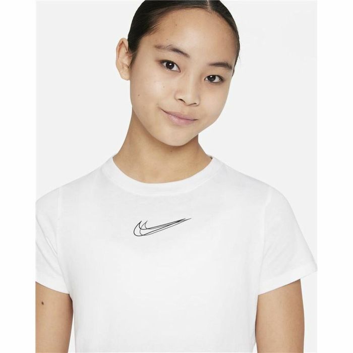 T shirt à manches courtes Enfant Nike Sportswear Blanc 2