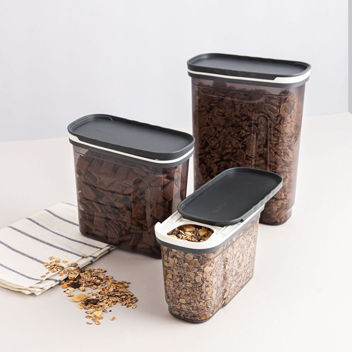 Récipient de Conservation des Aliments Quid City Gris 1,8 L Avec couvercle Distributeur (12 Unités) 2