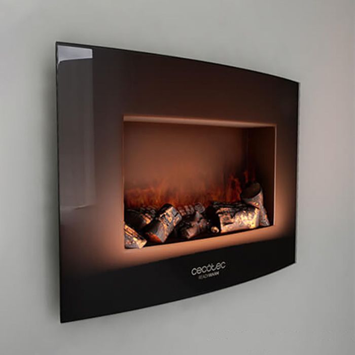 Cheminée murale électrique décorative Cecotec Warm 2200 Curved Flames 1000 - 2000 W 1 Cheminée murale électrique décorative Cecotec Warm 2200 Curved Flames 1000 - 2000 W 1