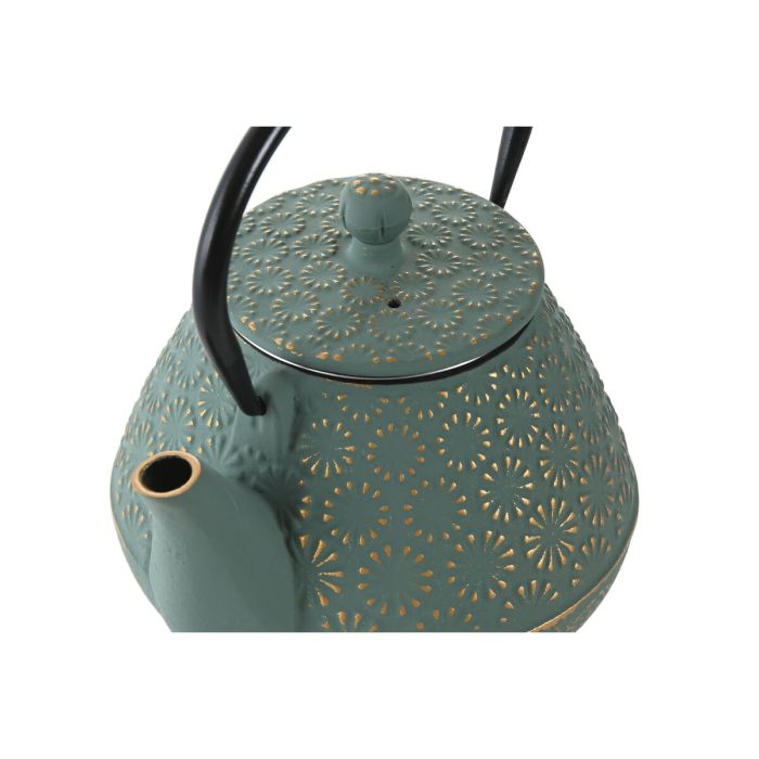 Théière Home ESPRIT Vert Acier inoxydable Fer 600 ml 3 Théière Home ESPRIT Vert Acier inoxydable Fer 600 ml 3