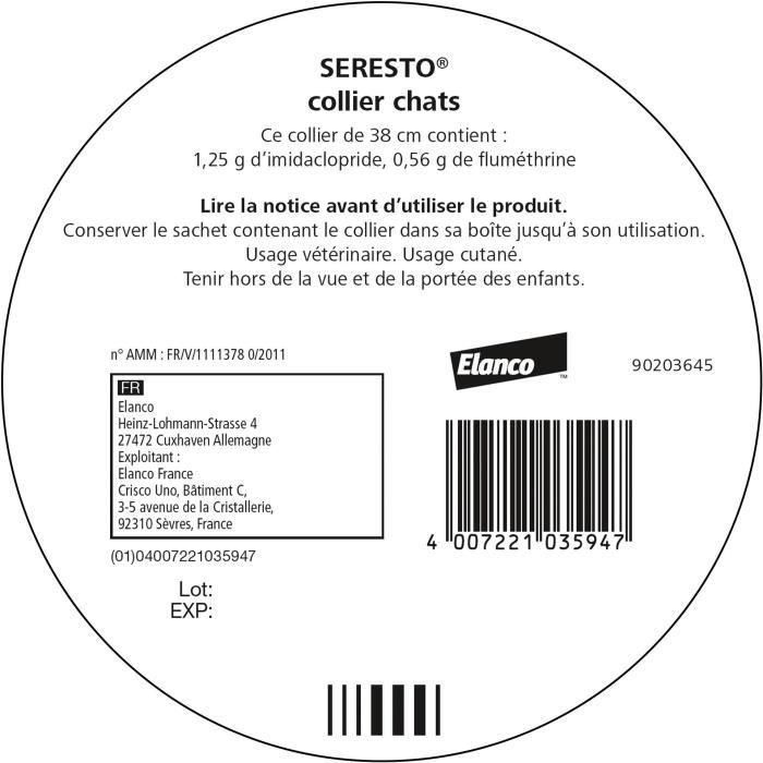 SERESTO Chat Collier Anti-Puces et Anti-Tiques - Protection 7a 8 mois 1