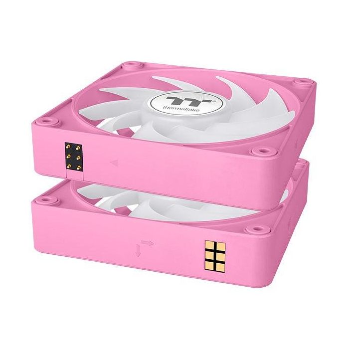 120mm Thermaltake CT120 EX ARGB Sync PC Cooling Fan Pink 3 Pack 1