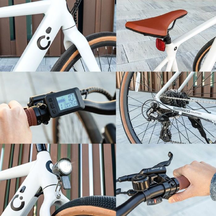 Vélo Électrique Cecotec City Sprint Blanc 250 W 10 Ah 360 wh 28" 1