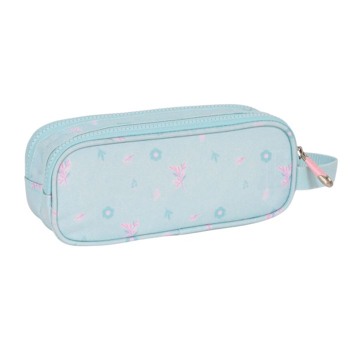 Trousse Fourre-Tout Double Moos Garden Turquoise 21 x 8 x 6 cm 2 Trousse Fourre-Tout Double Moos Garden Turquoise 21 x 8 x 6 cm 2