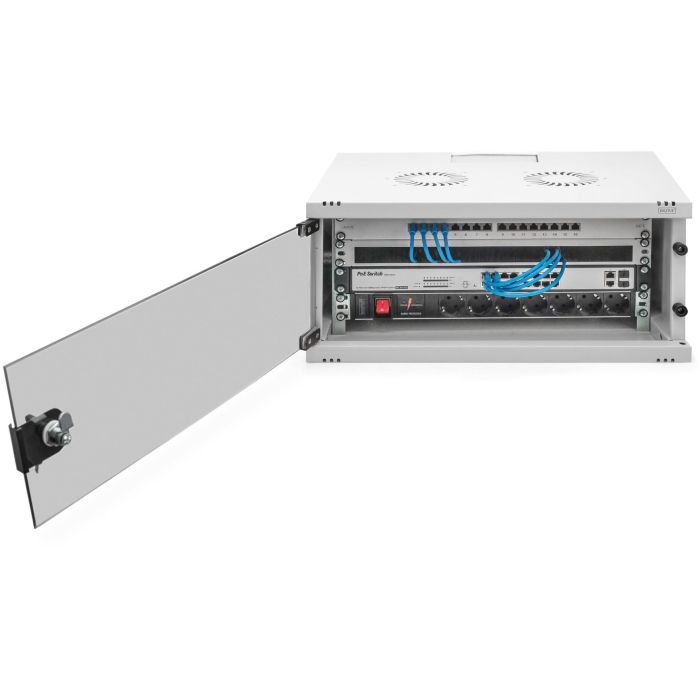 DIGITUS Wandgehäuse SOHO 4HE 241x540x400 mm grau unm. 8 DIGITUS Wandgehäuse SOHO 4HE 241x540x400 mm grau unm. 8