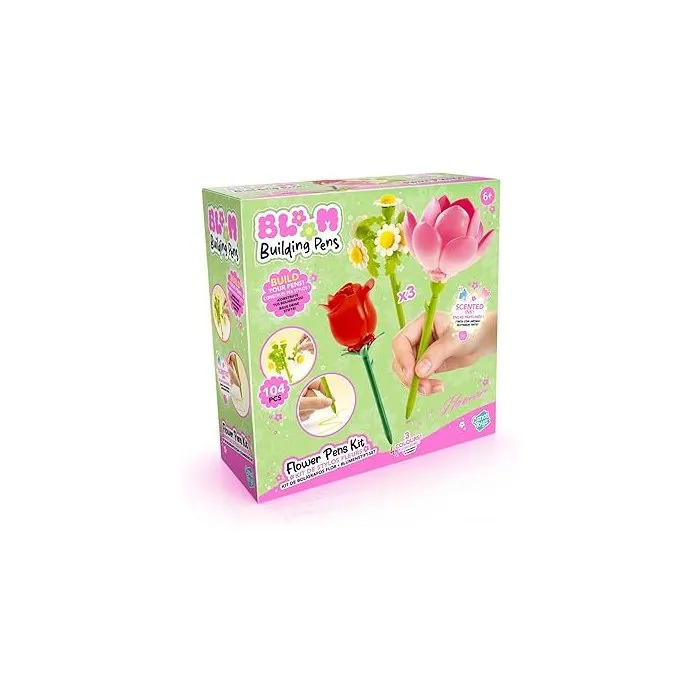 Canal Toys BLM 002 Stylo Fleur à Construire - Pack de 3 - Rose, Lotus, Marguerite avec Encre Pailletée et Parfumée - Loisir Créatif Enfant dès 6 ans Canal Toys BLM 002 Stylo Fleur à Construire - Pack de 3 - Rose, Lotus, Marguerite avec Encre Pailletée et Parfumée - Loisir Créatif Enfant dès 6 ans