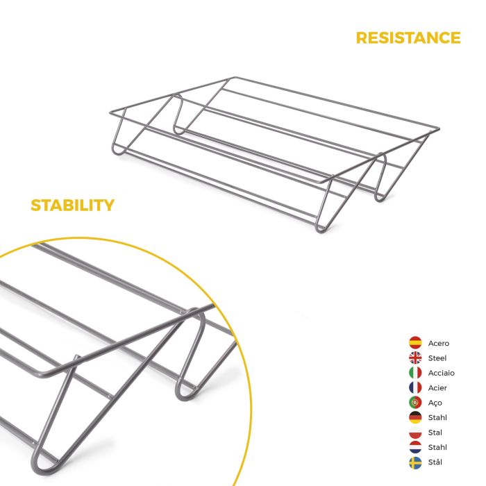 Emuca Kit tiroir à chaussures et rack ajustable Quartz pour armoires, glissières extension totale et à fermeture douce, Module 70cm, Finition Titane 7
