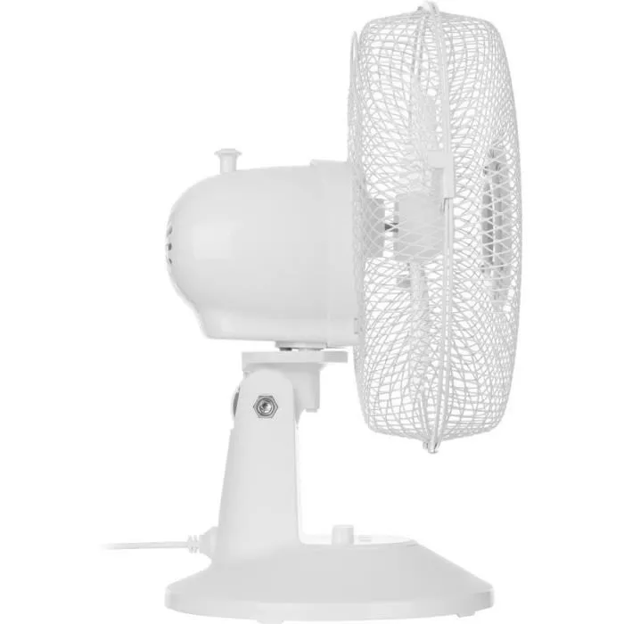 Sencor Ventilateur de Bureau SFE 2310WH, 23 cm, 2 Vitesses, Oscillation 90°, Pales Métalliques, 25 W, 51 dB, Cordon 1.8 m, 220-240 V, Débit d'Air 13.4 m³/min Sencor Ventilateur de Bureau SFE 2310WH, 23 cm, 2 Vitesses, Oscillation 90°, Pales Métalliques, 25 W, 51 dB, Cordon 1.8 m, 220-240 V, Débit d'Air 13.4 m³/min