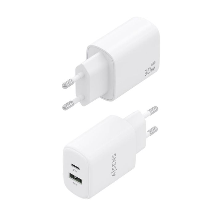 Chargeur mural Aisens A110-0977 Blanc 30 W Chargeur mural Aisens A110-0977 Blanc 30 W