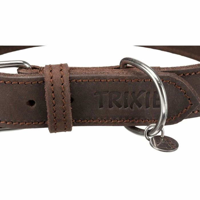 Collier pour Chien Trixie Rustic Brun foncé L 48-56 cm 2 Collier pour Chien Trixie Rustic Brun foncé L 48-56 cm 2