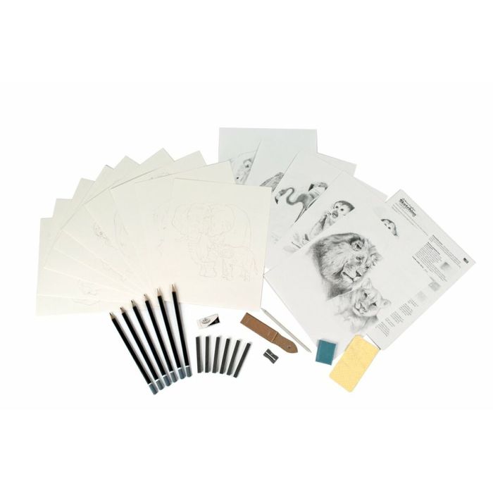 Kit de Dessin Royal & Langnickel SKETCHING MADE EASY 33 Pièces 1