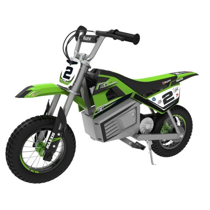 Scooter électrique pour Enfants Razor Dirt Rocket SX350 McGrath Blanc Noir Vert Gris