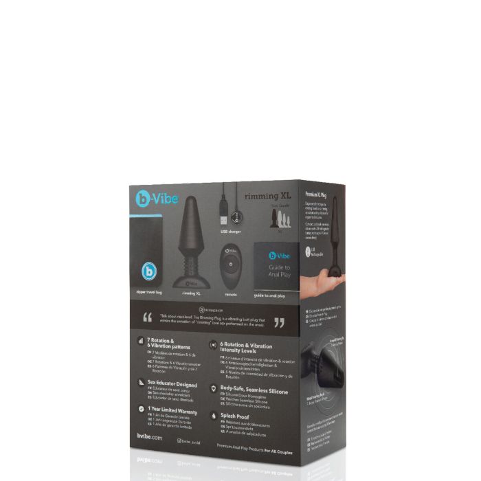 Plug Anal B-Vibe Rimming Noir XL 15