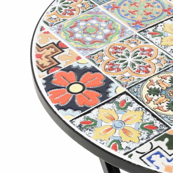 Table d'Appoint en Fer Forgé Praha Ronde Noir Fer (Ø 60 cm) 3