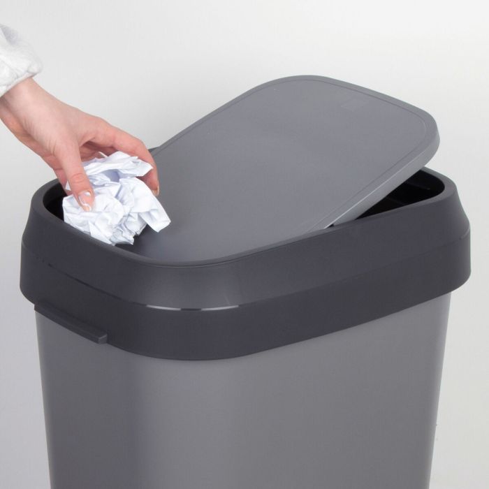 Poubelle Curver Gris foncé Plastique 50 L (6 Unités) 5