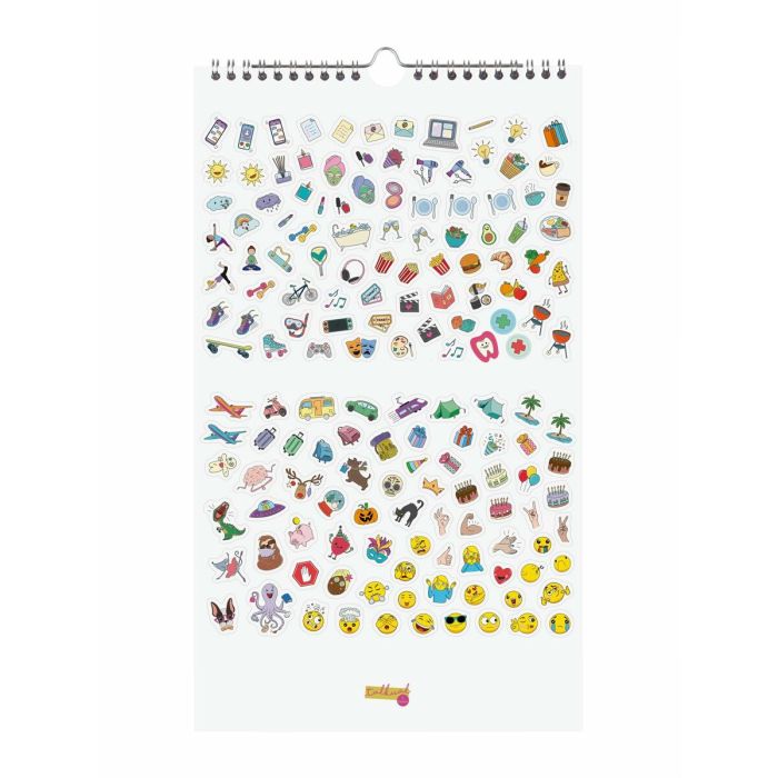 calendrier mural Finocam Basic Multicouleur Papier 2026 21 x 36 cm 3