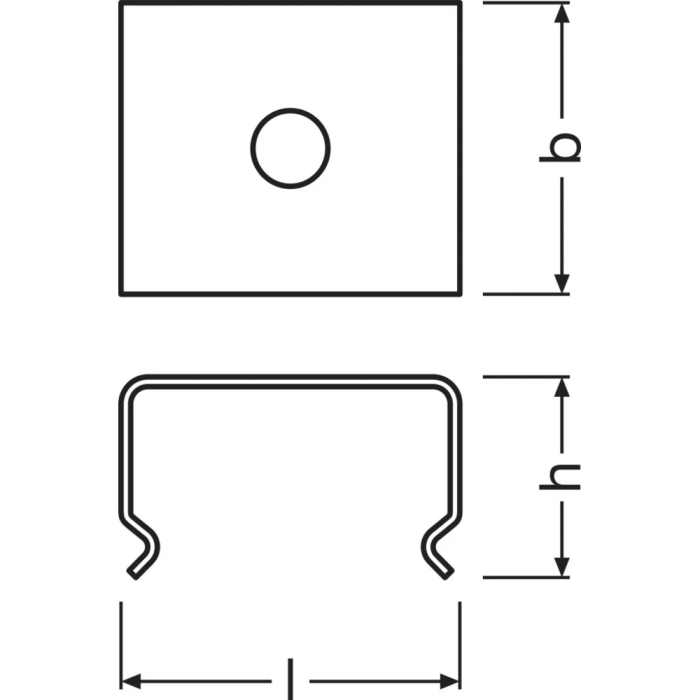 Ledvance LVE-4058075276970 Clip Perfil Medio Tiras LED -PM04/MB Pack 2 1