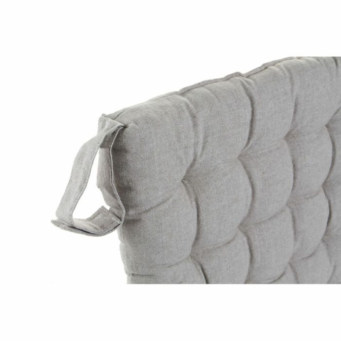 Coussin de chaise DKD Home Decor Beige Bleu Polyester Coton Aluminium Blue marine méditerranéen (3) (38 x 38 x 6 cm) (3 Unités) 3