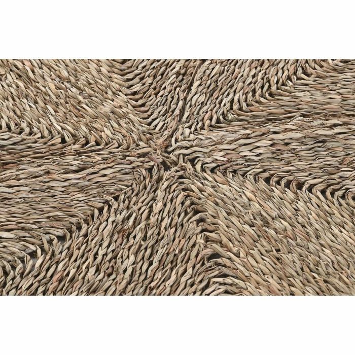 Tapis DKD Home Decor 150 x 0,5 x 150 cm Naturel Polyester Herbier marin 2