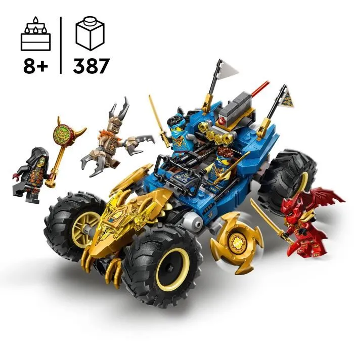 LEGO NINJAGO 71856 La Voiture Transformable de Jay - Jeu de Construction avec 5 Minifigurines - Saison 4 Soulevement des Dragons - Cadeau Enfant 8 ans et Plus LEGO NINJAGO 71856 La Voiture Transformable de Jay - Jeu de Construction avec 5 Minifigurines - Saison 4 Soulevement des Dragons - Cadeau Enfant 8 ans et Plus