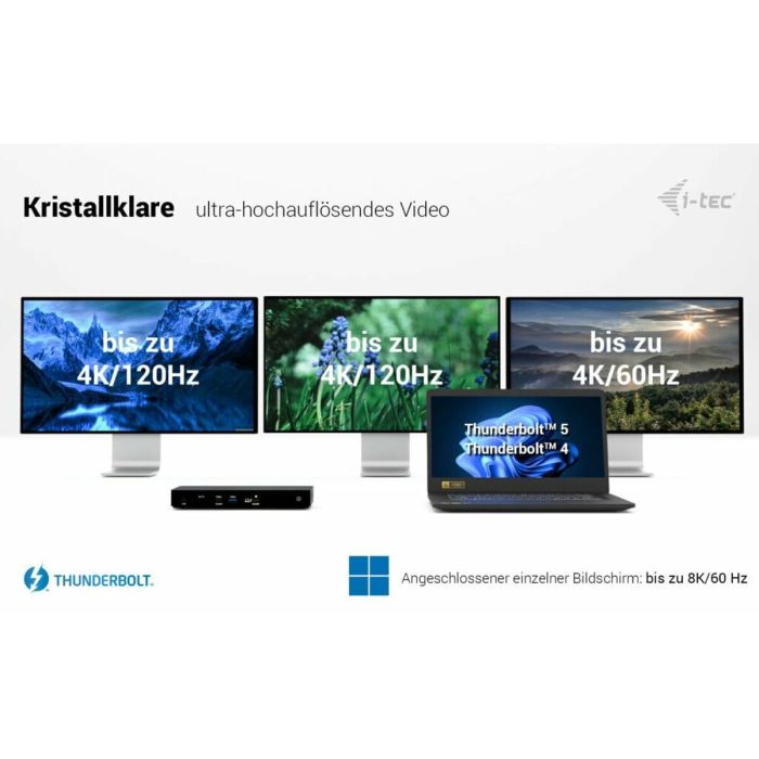 Station d'acceuil i-Tec TB4TRIPLEDOCKPD 4