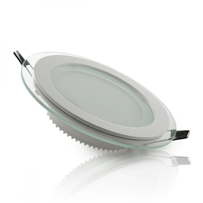 Downlight LED 12W 1200Lm 2700K Rond Cristal Ø160mm 40.000H [GR-MB01-12W-WW] 0