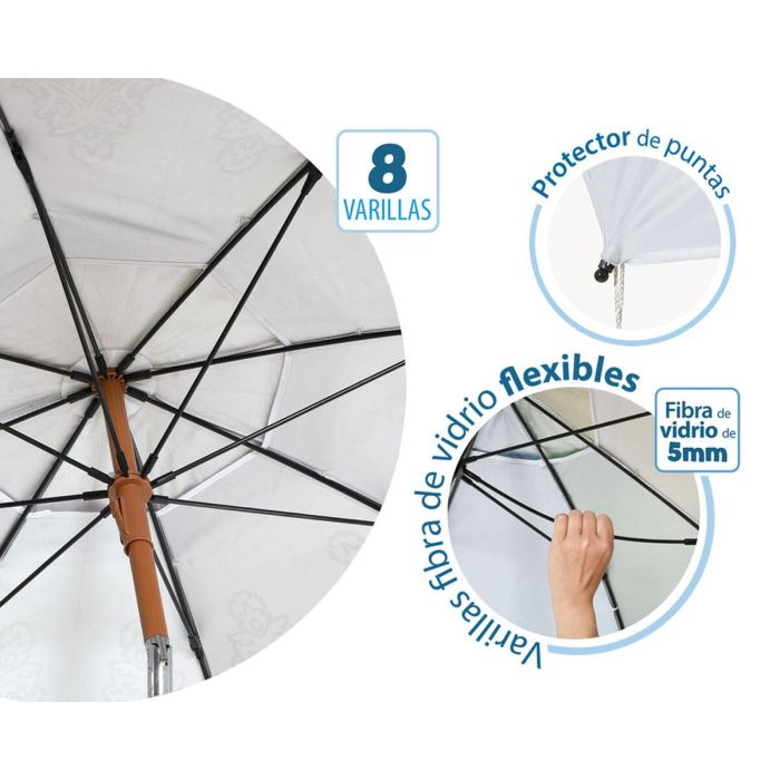 Parasol de plage Ø 180 cm SPF50+ Oriental 2