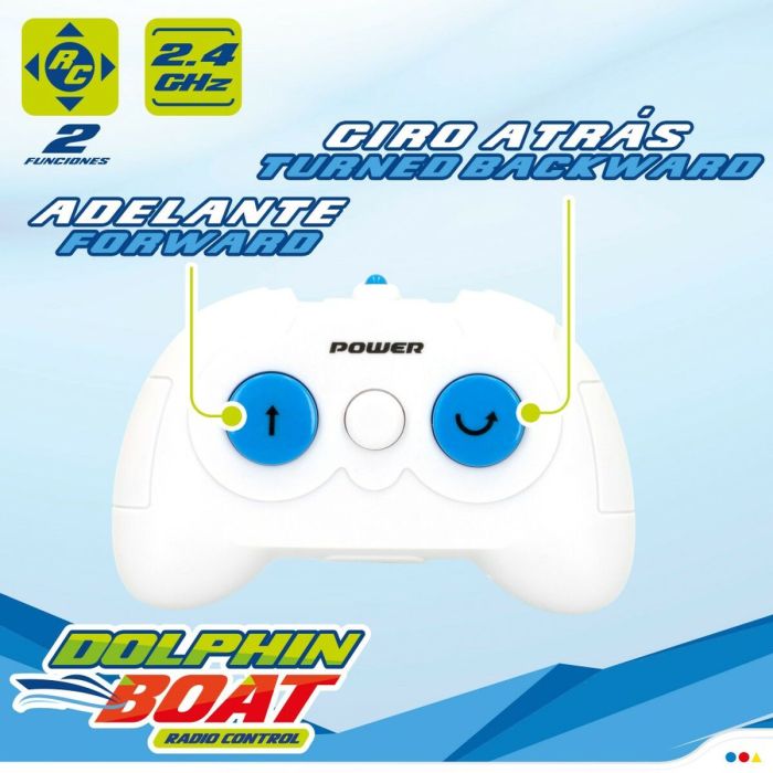 Bateau radiocommandé Colorbaby Dauphin (2 Unités) 1 Bateau radiocommandé Colorbaby Dauphin (2 Unités) 1