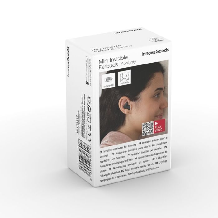 Mini Écouteurs Invisibles pour Dormir Sonighty InnovaGoods 1 Mini Écouteurs Invisibles pour Dormir Sonighty InnovaGoods 1