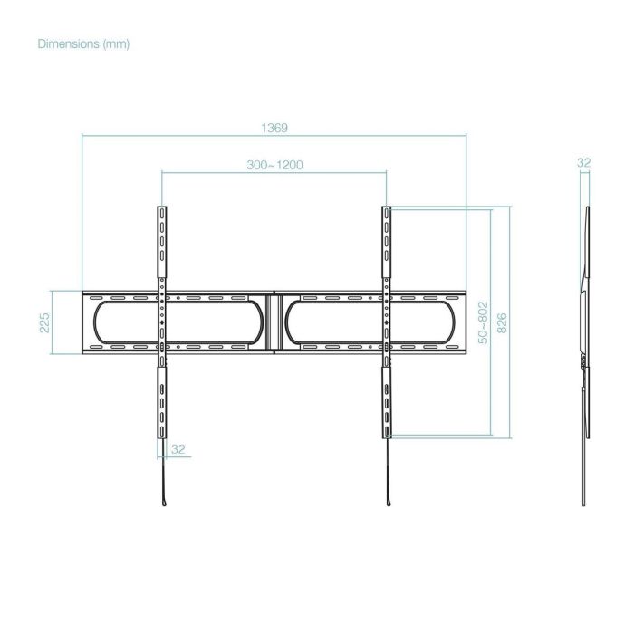 Support de TV TooQ LP37140F-B 2