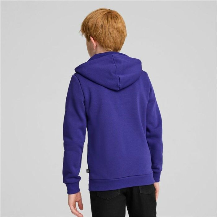 Sweat à capuche enfant Puma Essentials+ 2 Col Big Logo Bleu 2