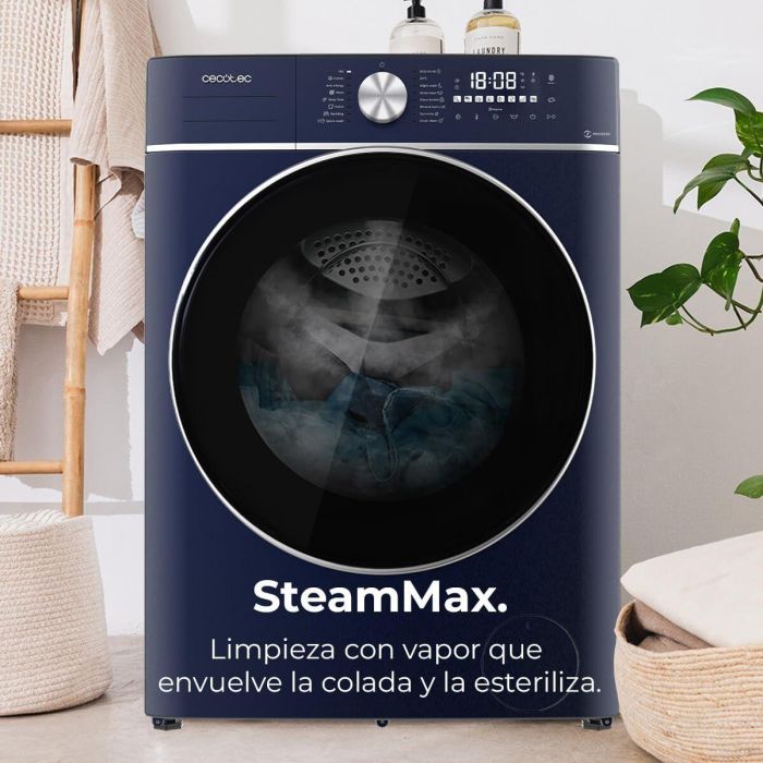 Cecotec Lave-linge 8 kg 1400 tr/min Bolero DressCode 8800 Inverter Acier inoxydable 1