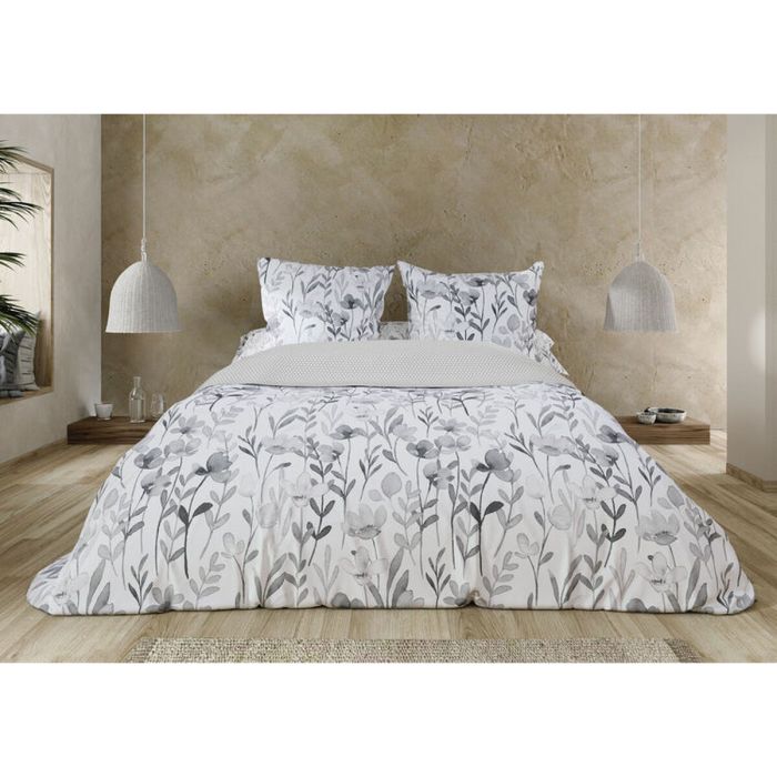 Parure de couette Pierre Cardin FANY Gris Lit king size 3 Pièces 1
