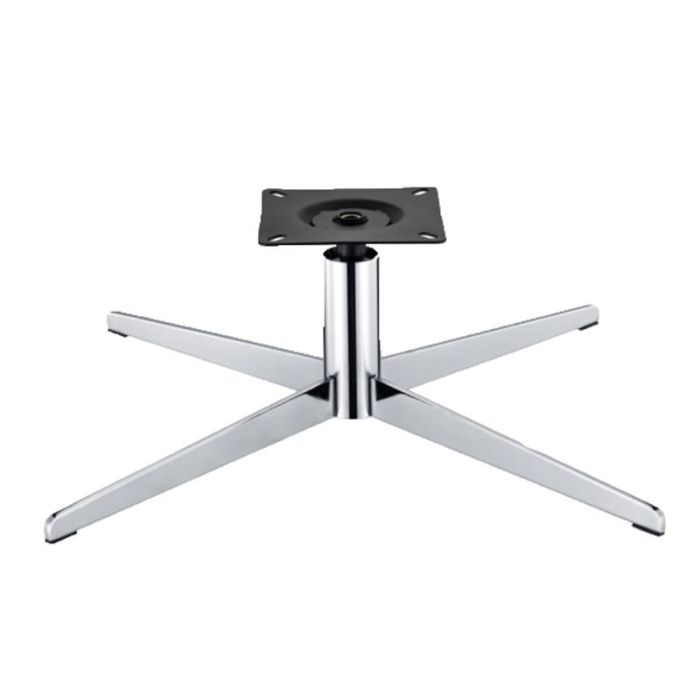 Base De Acero 4 Brazos + Columna Spider Acabado Negro / Niquel Acabado Negro Mate Q&Q (Set de 2) 1