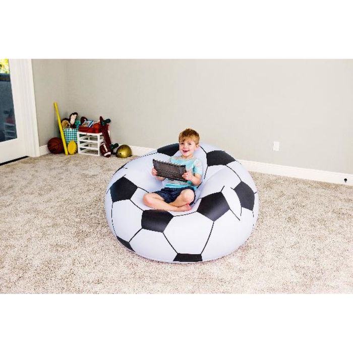 Bestway Fauteuil Géant Football 114x112x66 cm +6 Ans Intérieur et Jardin 75010 2