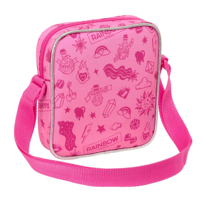 Sac à Bandoulière Rainbow High Shine Multicouleur 16 x 18 x 4 cm 1