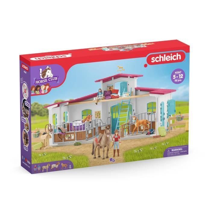 Centre équestre modulable de Lakeside pour chevaux, coffret figurines avec 115 éléments, Schleich 42567 Horse Club 5 Centre équestre modulable de Lakeside pour chevaux, coffret figurines avec 115 éléments, Schleich 42567 Horse Club 5