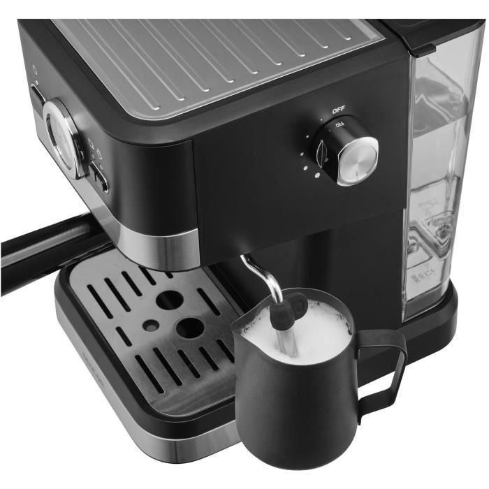 SENCOR Machine à Expresso SES 1721BK - 20 Bars, 1050 W, Réservoir 1,5 L Amovible, Buse Vapeur Pivotante, Commande Numérique, Noir SENCOR Machine à Expresso SES 1721BK - 20 Bars, 1050 W, Réservoir 1,5 L Amovible, Buse Vapeur Pivotante, Commande Numérique, Noir