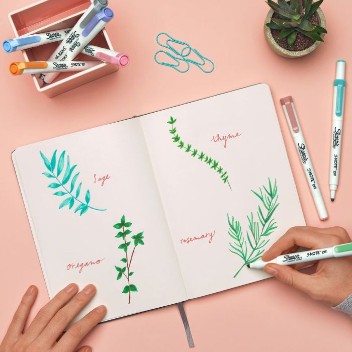 Ensemble de Marqueurs Sharpie S-Note Duo Double 16 Pièces 6 Ensemble de Marqueurs Sharpie S-Note Duo Double 16 Pièces 6